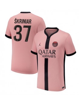 Muži Futbalové oblečenie Paris Saint-Germain Milan Skriniar #37 2024-25 Krátky Rukáv - Tretina